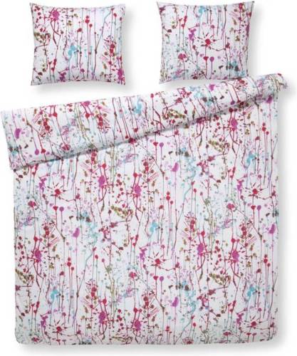 DAY Dream Noa dekbedovertrek - 100% katoen - 2-persoons (200x200/220 cm + 2 slopen) - 2 stuks (60x70 cm) - Roze