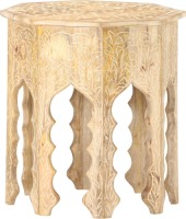 VidaXL Bijzettafel Ø48 cm massief mangohout