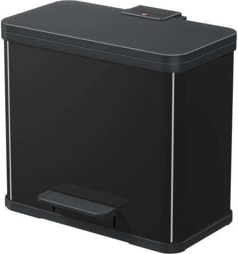 Hailo Öko duo Plus afvalscheider - maat L - 17 + 9 liter - zwart