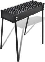 VidaXL Houtskoolbarbecue staand vierkant 75x28 cm