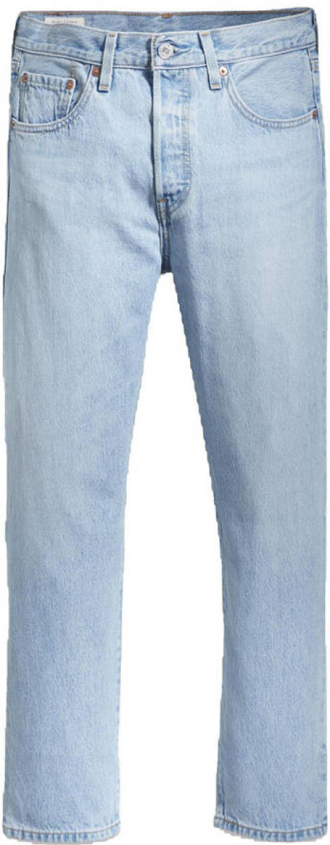 Levi's 501 crop cropped high waist straight fit jeans luxor