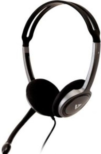 V7 HA212-2EP hoofdtelefoon/headset Hoofdband Zwart, Zilver