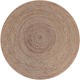 LABEL51 Vloerkleed rond 180 cm jute naturel