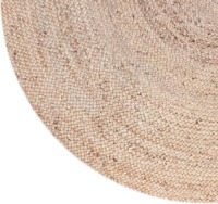 LABEL51 Vloerkleed rond 180 cm jute naturel