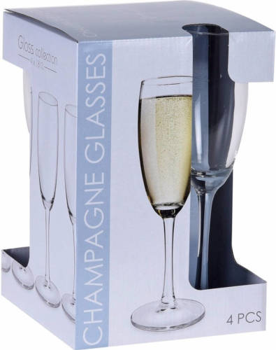Merkloos Champagne glazen set 180 ML 12x stuks