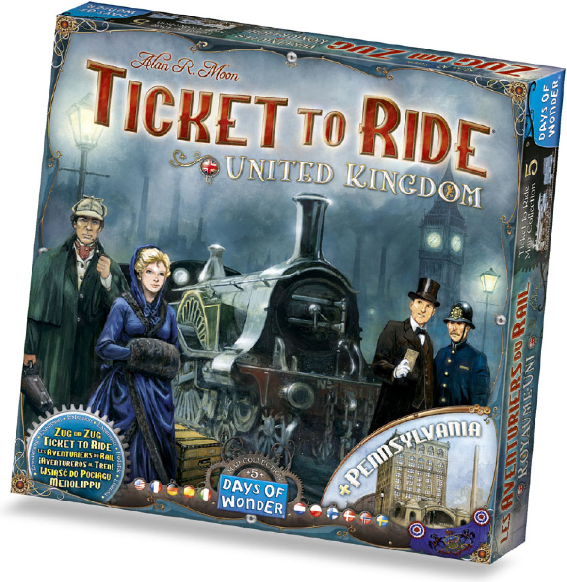 Days of Wonder Ticket to Ride United Kingdom + kaart Pennsylvania - uitbreiding