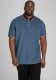 JACK & JONES PLUS SIZE regular fit polo Paulos met contrastbies Plus Size jeansblauw