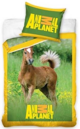 Animal Planet dekbedovertrek paard 140 x 200 cm