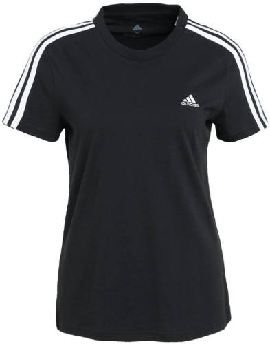 adidas Performance sport T-shirt zwart/wit