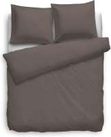 Heckett & Lane dekbedovertrek Puntini - taupe - 140x220 cm