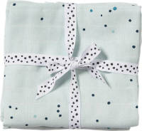 Done by Deer hydrofiele wikkeldekens 120x120 Dreamy dots (set van 2) Blue
