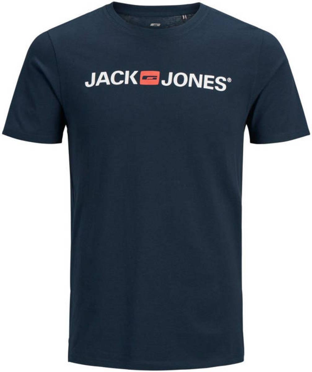 JACK & JONES PLUS SIZE T-shirt met logo Plus Size donkerblauw