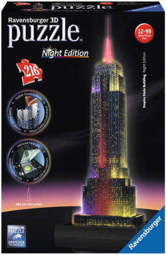 Ravensburger Empire State Building nachteditie 3D puzzel 216 stukjes