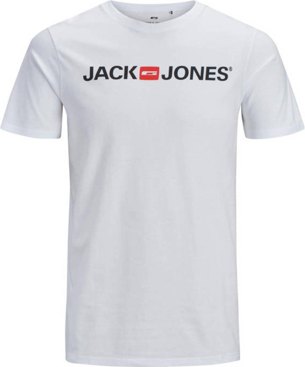 JACK & JONES PLUS SIZE T-shirt met logo Plus Size wit