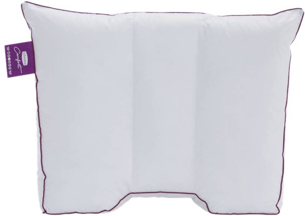 Silvana Comfort synthetisch medium-zacht hoofdkussen - 100% gesiliconiseerde holle polyester vezel - Wit