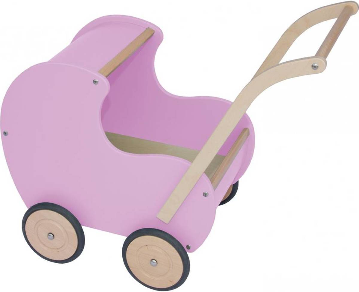 Van Dijk Toys Van Dijk Poppenwagen Retro Rosè