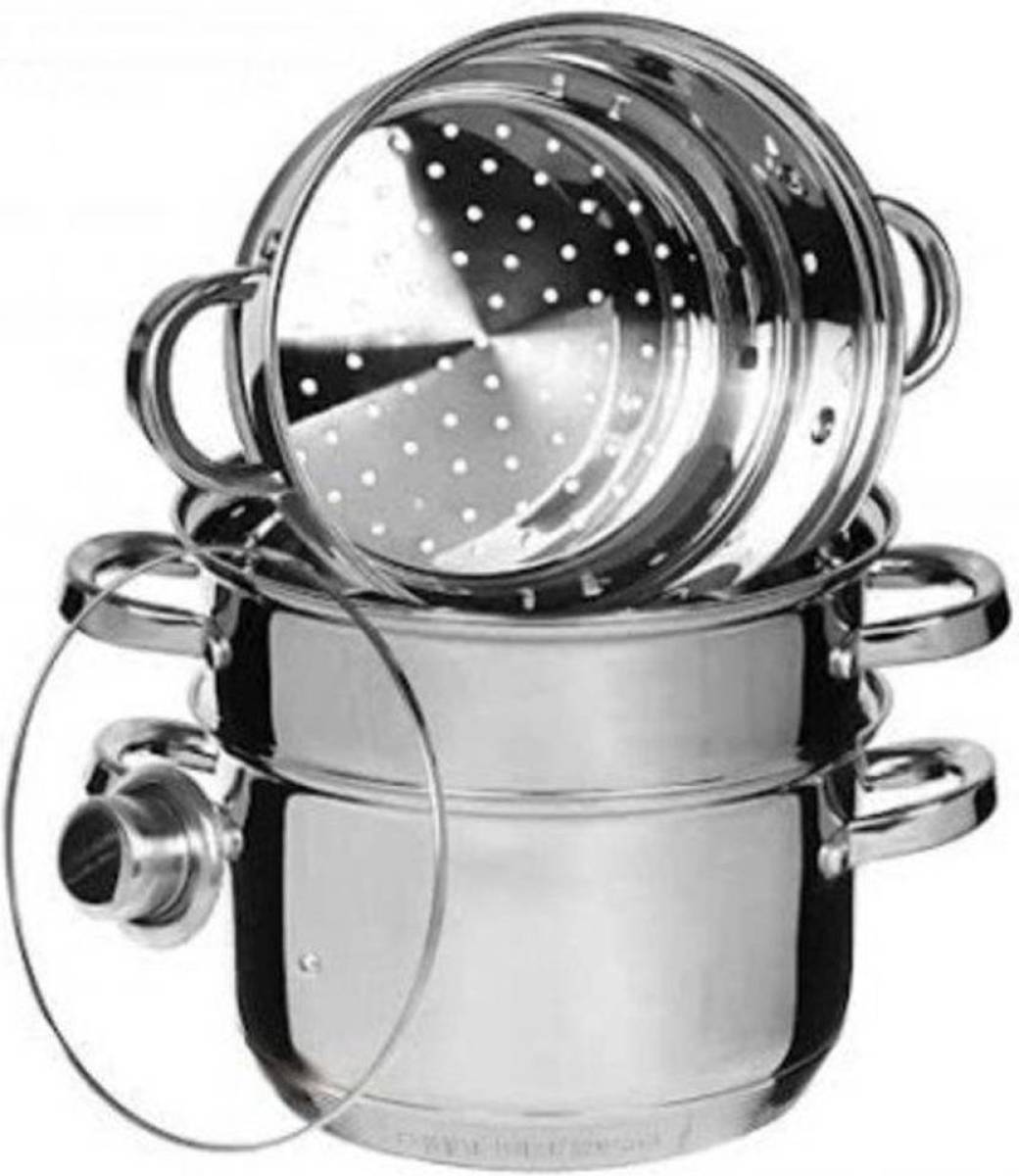 EDENBERG stoompan set - 4 delig - Ø 24 cm - EB-8908