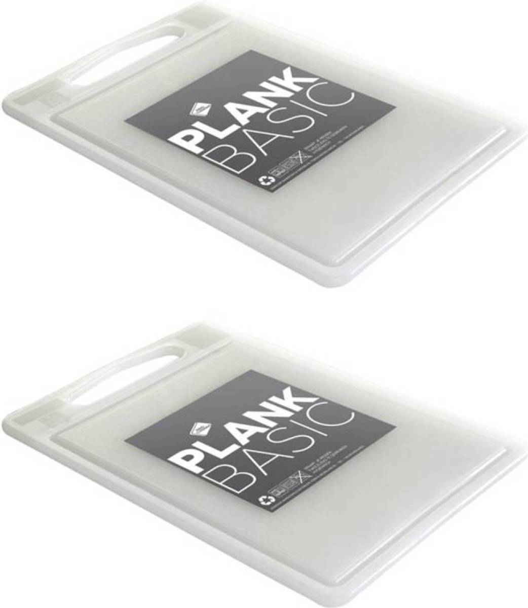 Inno Cuisinno - Snijplank BASIC met ril set a 2 st, naturel