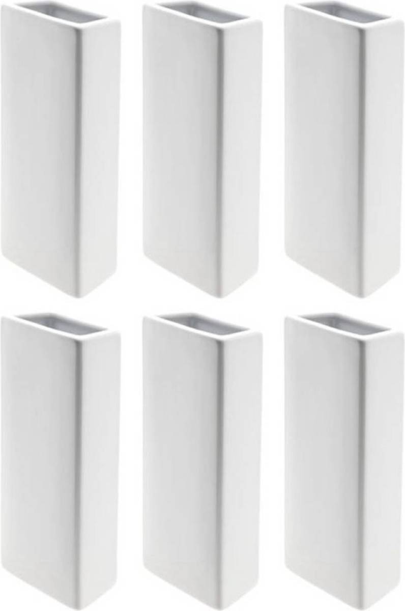 Merkloos 6x Radiator luchtbevochtigers wit 21 cm - Verdamper