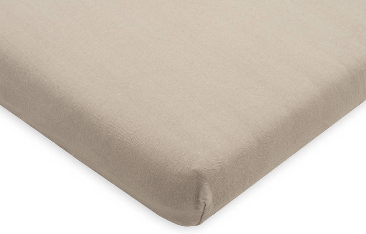 Jollein jersey wieg hoeslaken 40x80/90cm nougat nougat