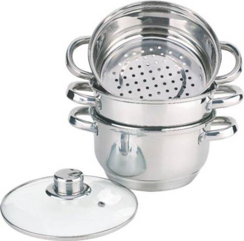 EDENBERG stoompan set - 4 delig - Ø 22 cm - EB-8906