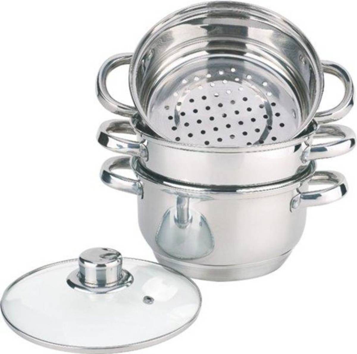 EDENBERG stoompan set - 4 delig - Ø 22 cm - EB-8906