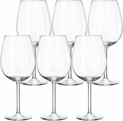 Royal Leerdam 6x Luxe wijnglazen 330 ml Plaza - 33 cl - Wijn drinken - Wijnglazen van glas