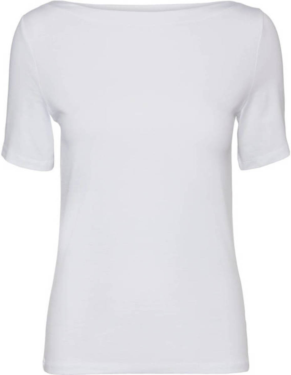 VERO MODA top VMPANDA met biologisch katoen wit