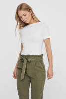 VERO MODA top VMPANDA met biologisch katoen wit