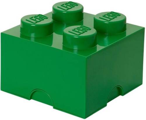Set van 2 - Opbergbox Brick 4, Groen - LEGO