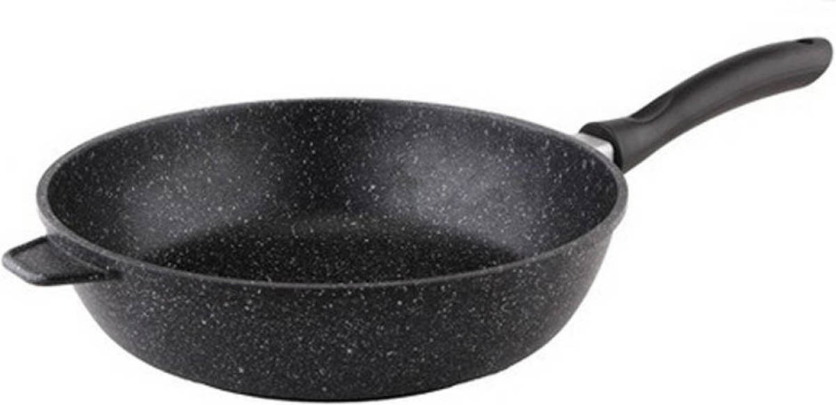 Merkloos Aluminium koekenpan met anti aanbaklaag 28 cm - kookpannen / koekenpannen keukengerei