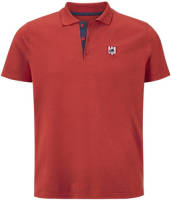 Jan Vanderstorm oversized polo NISSE met 3D applicatie Plus Size rood