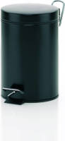Monaco Pedaal Afvalemmer - 3 liter - Zwart - Kela