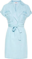 NOISY MAY jurk met ceintuur light blue denim