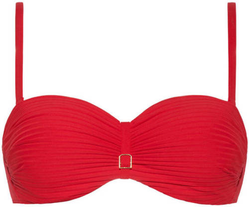 Cyell strapless bandeau bikinitop rood