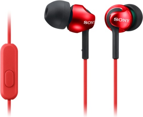 Sony MDR-EX110AP In-ear oordopjes Rood