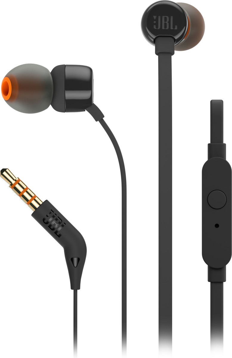 JBL T110 In-ear oordopjes Zwart