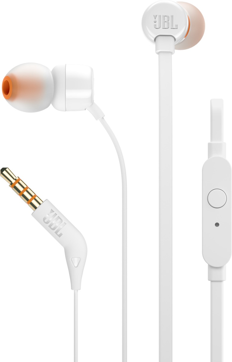 JBL T110 In-ear oordopjes Wit