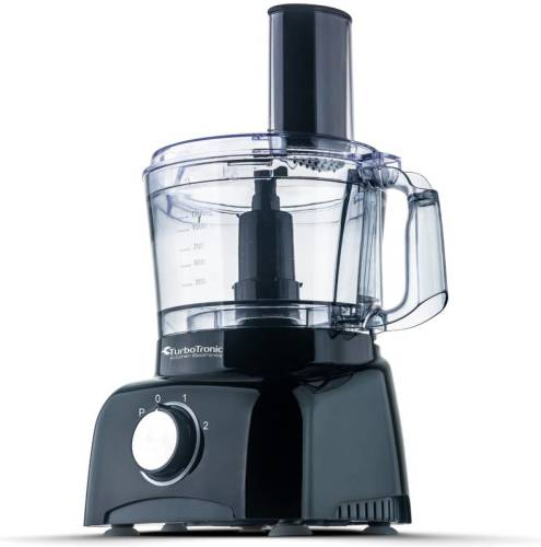 TurboTronic TT-FP800 Food Processor - 800W - 1.2 L - Zwart