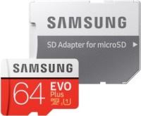Samsung MicroSD Class 10 EVO+ 64GB Micro SD-kaart Rood