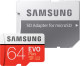 Samsung MicroSD Class 10 EVO+ 64GB Micro SD-kaart Rood