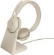 Jabra Evolve2 65, Link380c UC Stereo Desk Stand Beige