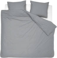 Damai Organic Satijn dekbedovertrek - 2-persoons (200x200/220 cm + 2 slopen) - Katoen satijn - Grey