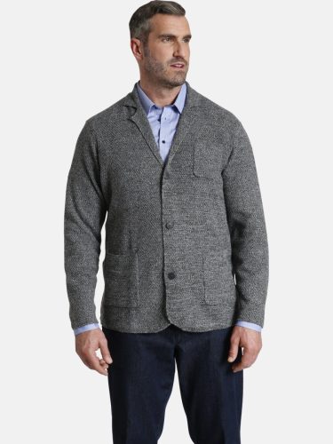 Charles Colby colbert Plus Size Earl James met wol donkergrijs melange
