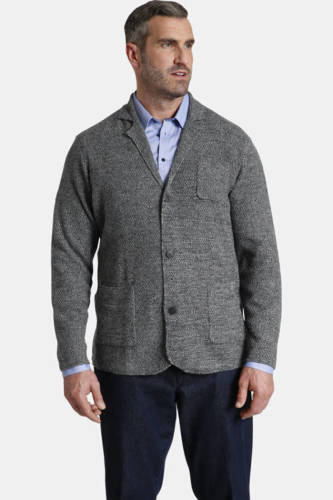 Charles Colby colbert Plus Size Earl James met wol donkergrijs melange