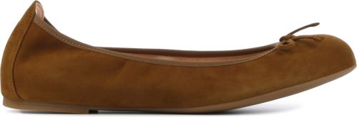 Unisa Acor suède ballerina's cognac