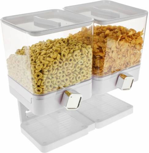 United Entertainment Luxe Dubbele Cornflakes Dispenser - Wit