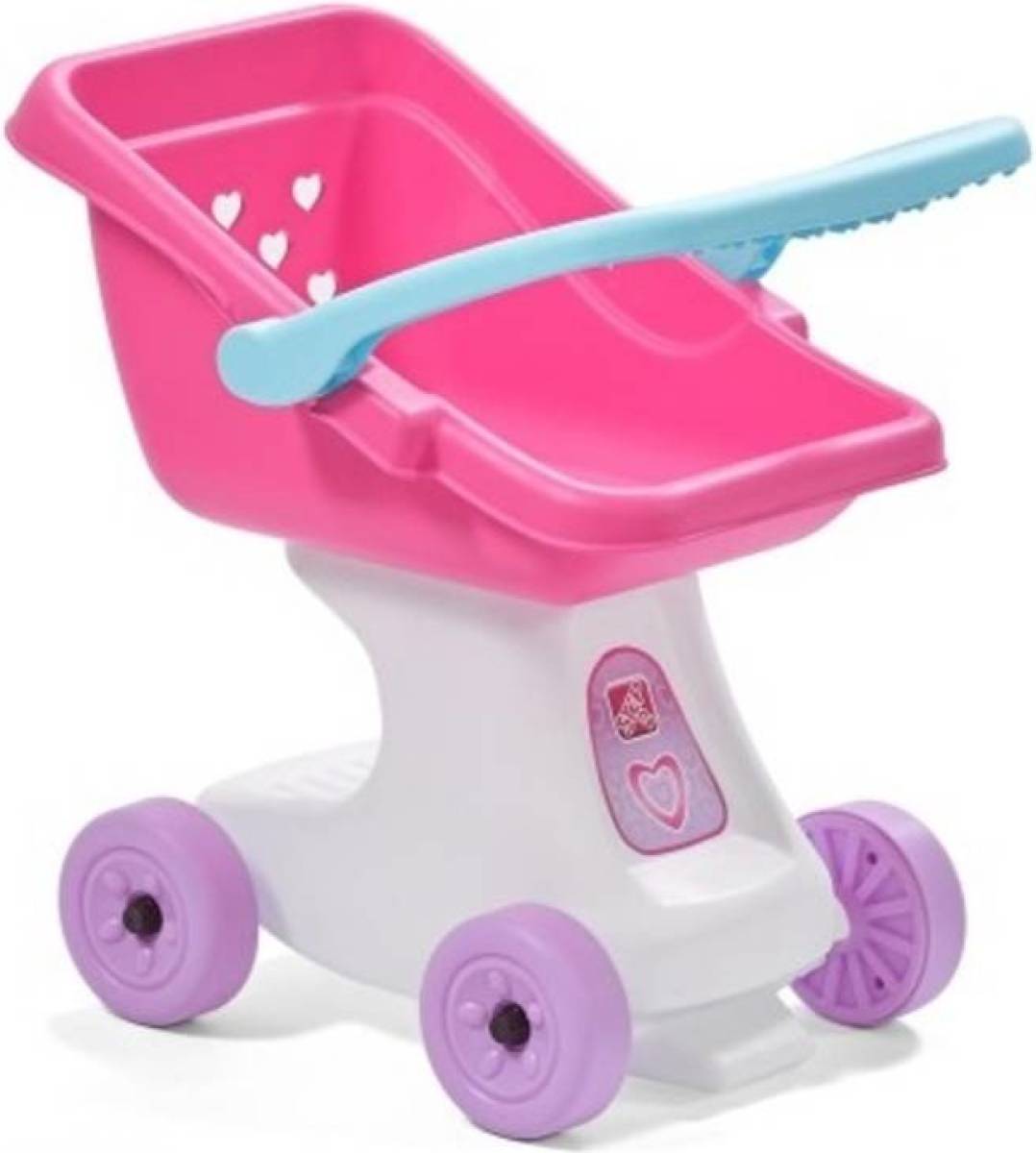 Step2 Poppenwagen Love & Care 48 cm wit/roze