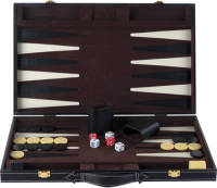 Buffalo Backgammon ingelegd 46 x 30 cm zwart