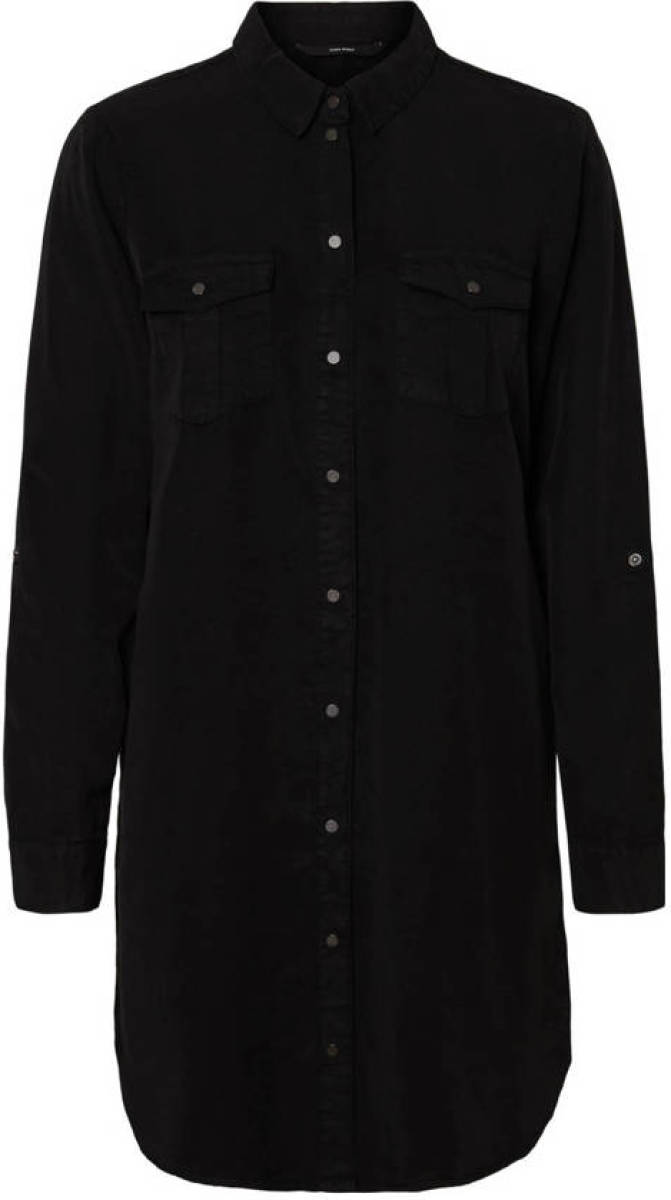 VERO MODA blousejurk VMSILLA zwart